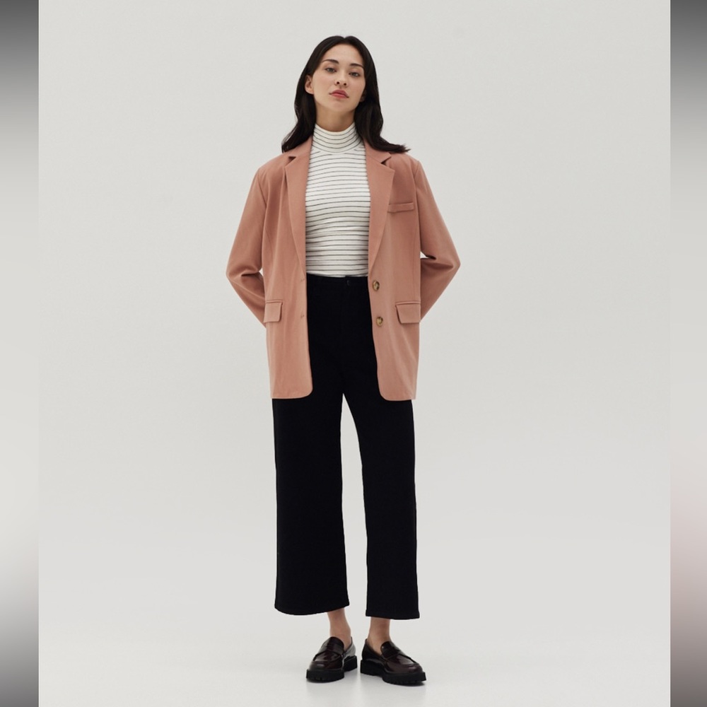 Love Bonito Harlow Brushed Shoulder Padded Relaxed Blazer